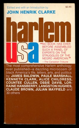 Item #569154 Harlem USA. James BALDWIN, Kenneth Clark, Paule Marshall