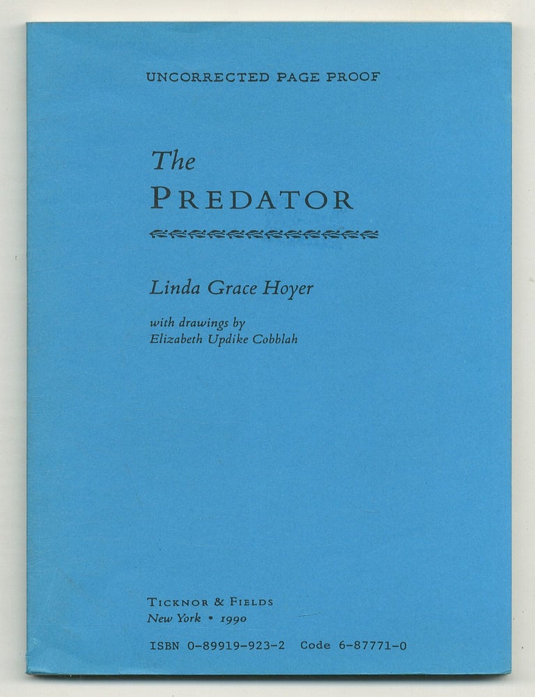 Item #569433 The Predator. Linda Grace HOYER, John Updike.