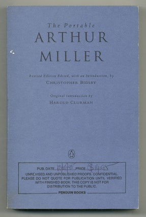 Item #569677 The Portable Arthur Miller. Arthur MILLER