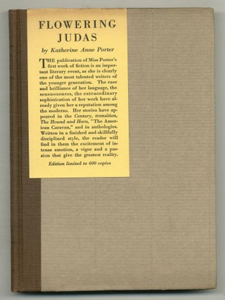 Flowering Judas. Katherine Anne PORTER.
