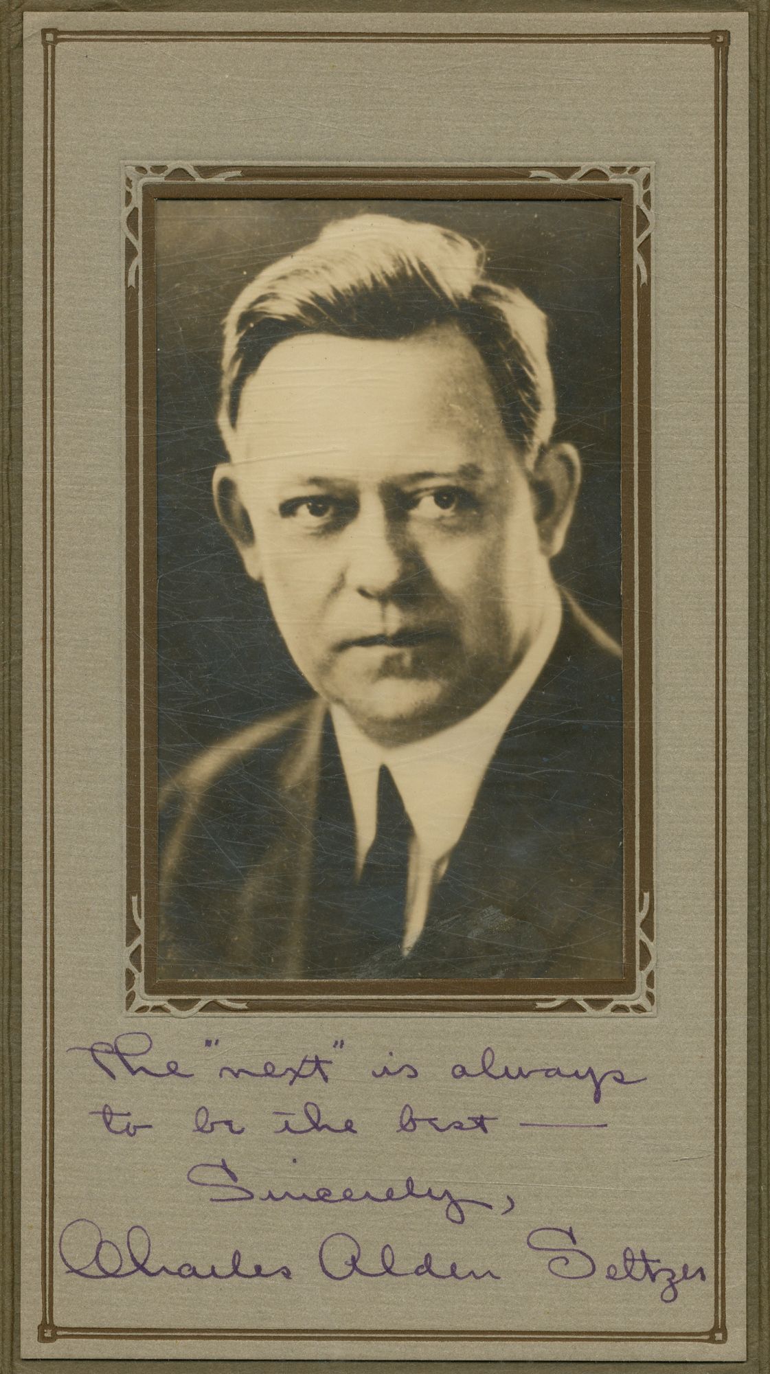 Signed Photograph of Charles Alden Seltzer | Charles Alden SELTZER
