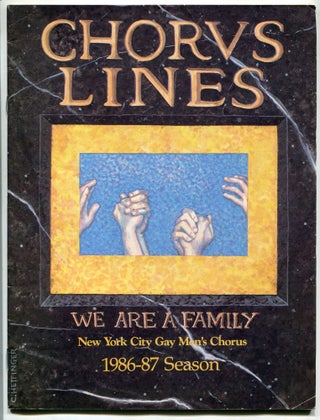 Item #570078 Chorus Lines: New York City Gay Men's Chorus – Volume 3, September 1986. Robert...