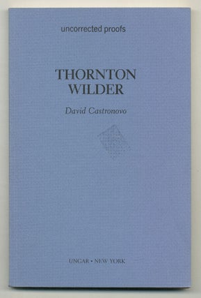 Item #570735 Edmund Wilson. David CASTRONOVO