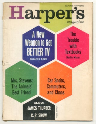 Item #571025 Harper’s Magazine – Vol. 225, No. 1346, July 1962. James THURBER, C. P. Snow