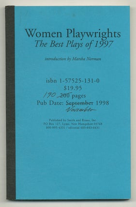 Item #571175 Women Playwrights: The Best Plays of 1997