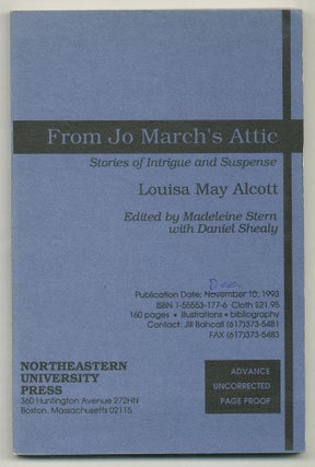 Item #571570 From Jo March's Attic: Stories of Intrigue and Suspense. Louisa May ALCOTT