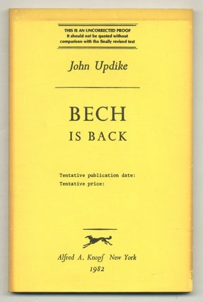 Item #571997 Bech is Back. John UPDIKE