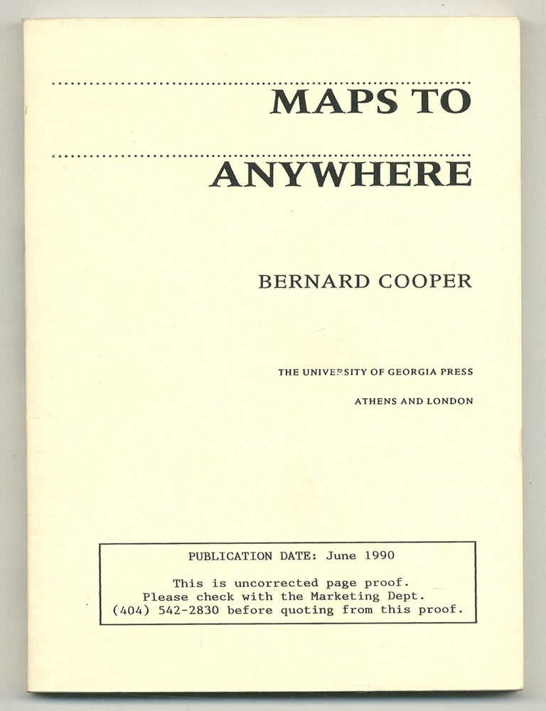 Maps to Anywhere | Bernard COOPER