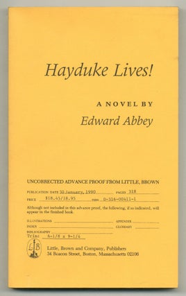 Item #572633 Hayduke Lives! Edward ABBEY
