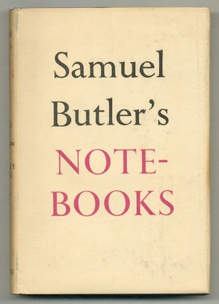 Item #573283 Samuel Butler's Notebooks. Samuel. Geoffrey Keynes BUTLER, Brian Hill