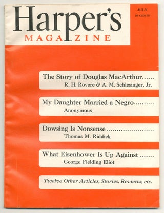 Item #573326 My Daughter Married a Negro [in] Harper's Magazine – Vol. 203, No. 1214, July...