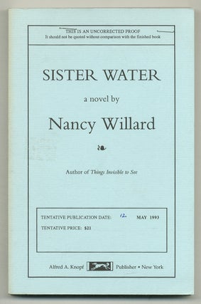 Item #573637 Sister Water. Nancy WILLARD