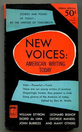 Item #575024 New Voices: American Writing Today. Sigrid de LIMA, Jr., William C. Styron, Mario...