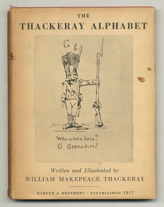 Item #575565 The Thackeray Alphabet. William Makepeace THACKERAY