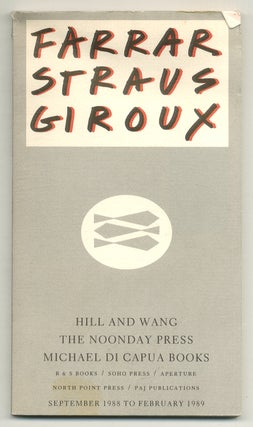 Item #575836 Farrar Straus Giroux: Michael Di Capua Books, Hill and Wang, September 1988 to...