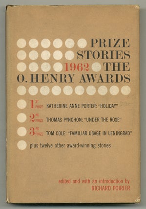 Item #575920 Prize Stories 1962: The O. Henry Awards. Reynolds PRICE, Shirley Anne Grau, Thomas...