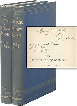 Item #57609 The Heritage of Dedlow Marsh and Other Tales. Bret HARTE.