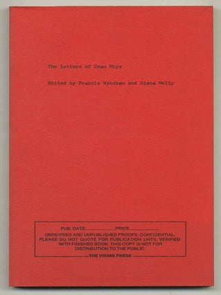 Item #576223 The Letters of Jean Rhys. Jean RHYS
