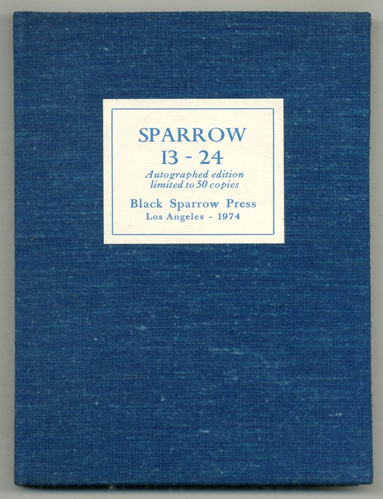 Sparrow 13 - 24. Larry EIGNER, Bobbie, Robert Creeley.