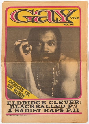 Item #576526 Gay - No. 14 (May 11, 1970). Eldridge CLEAVER, Robert Amsel, Dick Leitsch, Ken Gaul,...