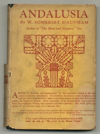 Item #576713 Andalusia. W. Somerset MAUGHAM