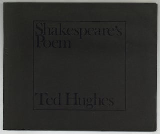 Item #577122 Shakespeare's Poem. Ted HUGHES
