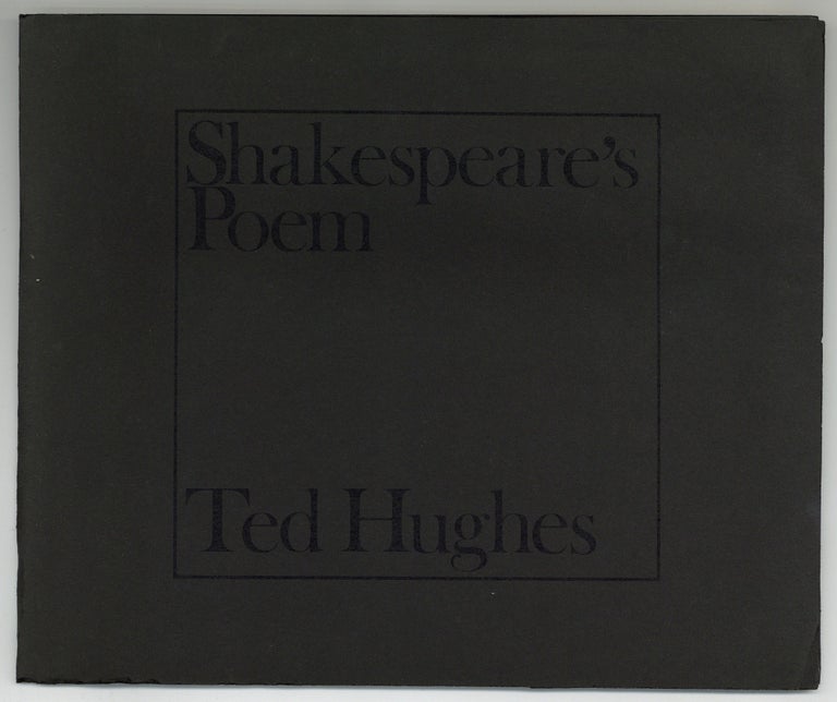 Shakespeare's Poem. Ted HUGHES.