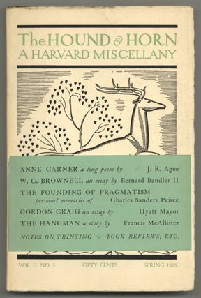 Item #577791 The Hound & Horn: A Harvard Miscellany – Vol. II, No. 3, April-June 1929