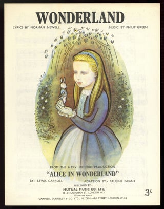 Item #577866 [Sheet music]: Wonderland. Lewis CARROLL, Norman NEWELL, lyrics by, music by Philip...