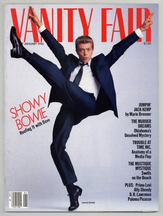 Item #578028 Showy Bowie: Hoofing It with Dave [in] Vanity Fair – Volume 49, Number 1, January...