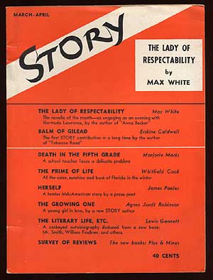 Item #57816 Story: The Magazine of the Short Story, March - April 1939. Erskine CALDWELL