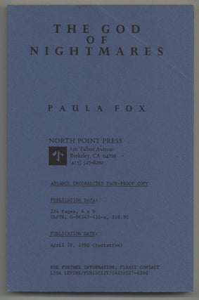 Item #578160 The God of Nightmares. Paula FOX