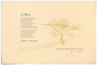 Item #578527 [Broadside]: Iowa. John UPDIKE