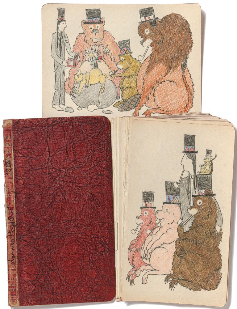 Item #578935 A Collection of Original Native American Ledger Art, 1918-25. Sammus GRAY OWL, Sammus Gray Owl.