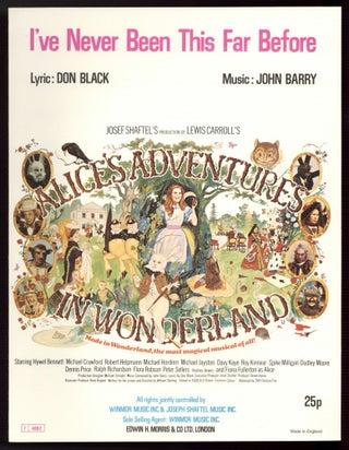 Item #579033 [Sheet music]: I've Never Been This Far Before (Alice's Adventures in Wonderland)....