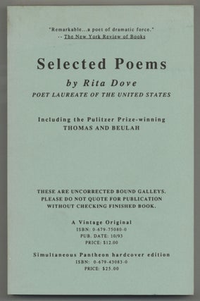 Item #579224 Selected Poems. Rita DOVE