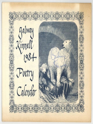 Galway KInnell 1984 Poetry Calendar. Galway KINNELL.