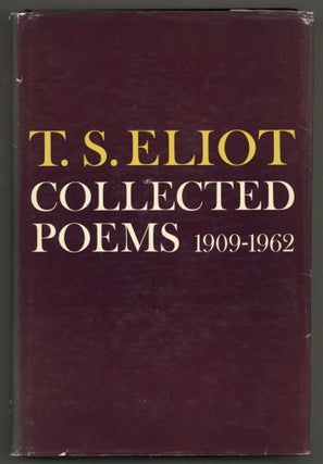 Item #579355 Collected Poems, 1909-1962. T. S. ELIOT