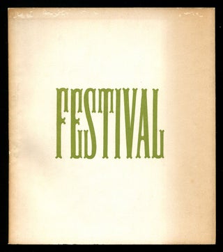 Item #579572 Festival: Spring Poetry Festival at Wesleyan 1960