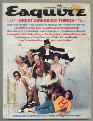 Item #579683 Esquire – Volume 84, No. 6, December 1975. Andy WARHOL, Russell Baker, Grace...