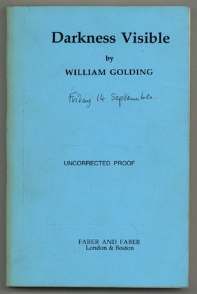 Item #580107 Darkness Visible. William GOLDING