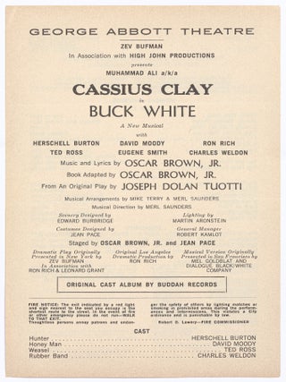 Small Archive Related to the Musical Production Buck White, starring Muhammad Ali