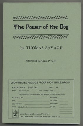 Item #580305 The Power of the Dog. Thomas SAVAGE