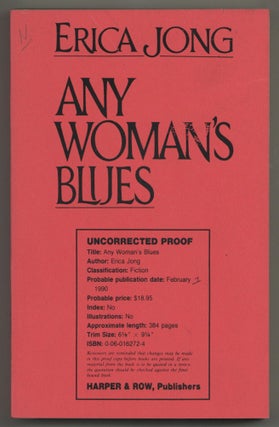 Item #580481 Any Woman's Blues. Erica JONG