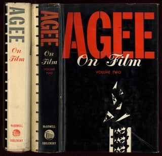 Item #580584 Agee on Film [in Two Volumes]. James AGEE