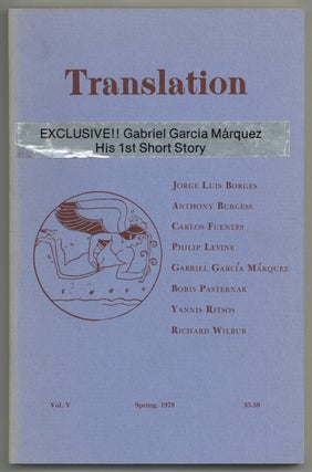 Item #580665 Translation – Vol. V, Spring 1978. Jorge Luis BORGES, Richard Wilbur, Yannis...