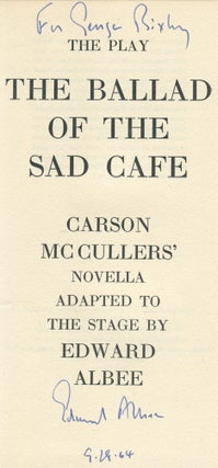 The Ballad of the Sad Cafe: Carson McCullers' Novella Adapted to the Stage