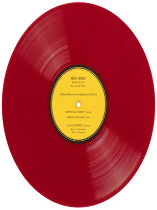 [Set of Two 12" Vinyl Singles]: New Born (Negro Spiritual) [with] 'Round the Glory Manger (Negro Jubilee) [and] Leaning on the Lord and Yonder Come Day (Negro Jubilee) [with] I Wonder as I Wander (Appalachian Carol)