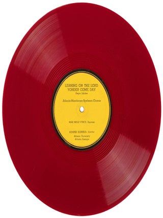 [Set of Two 12" Vinyl Singles]: New Born (Negro Spiritual) [with] 'Round the Glory Manger (Negro Jubilee) [and] Leaning on the Lord and Yonder Come Day (Negro Jubilee) [with] I Wonder as I Wander (Appalachian Carol)
