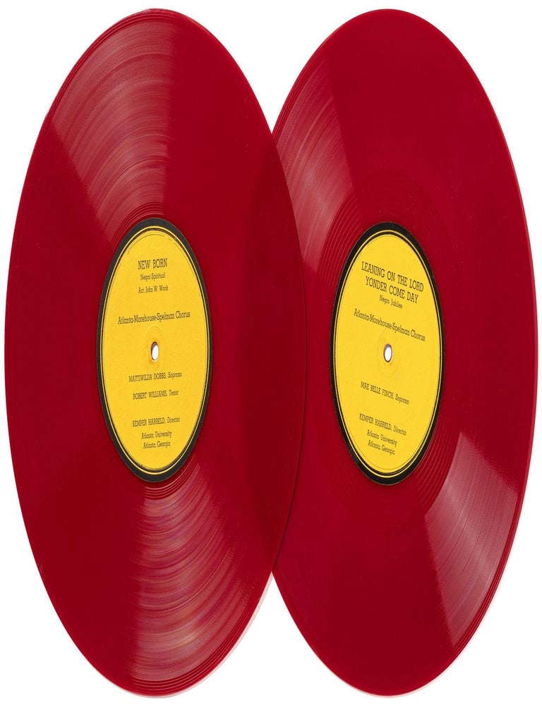 Set of Two 12" Vinyl Singles]: New Born (Negro Spiritual) [with] 'Round the Glory. Mattiwilda DOBBS, Mae, Kemper Harreld.